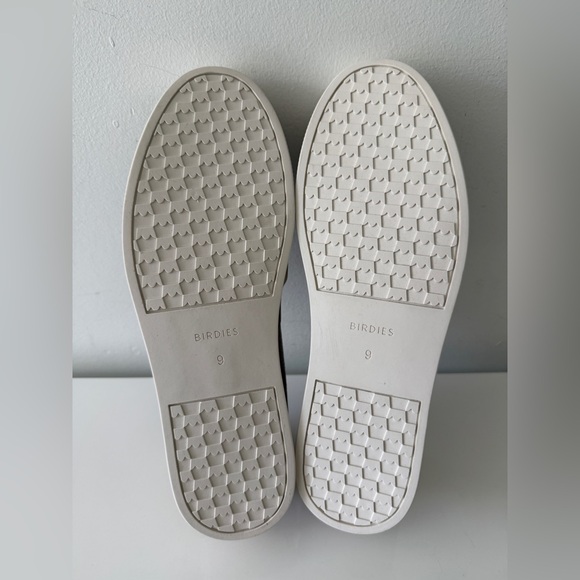 NWOB BIRDIES 'The Swift'Dressy Sneakers Shoes Taupe Velvet Embroidery Size 9 - Picture 6 of 6